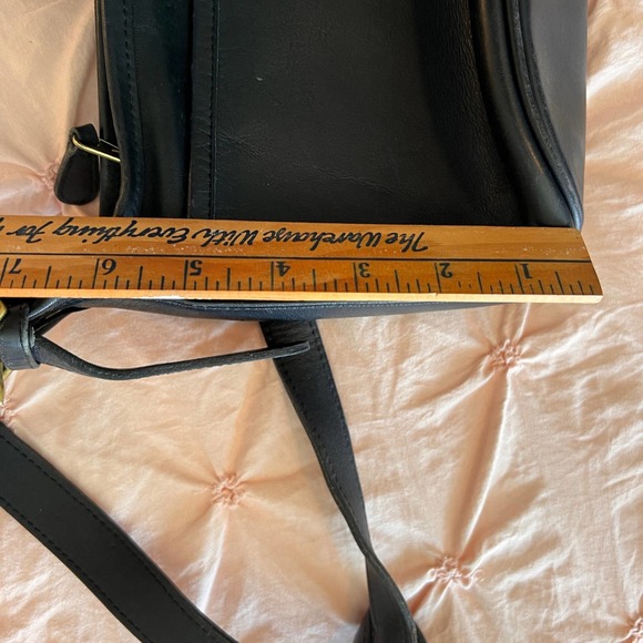 Coach Black Leather Shoulder Bag - Picture 8 of 11